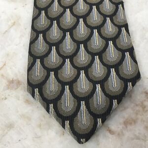 Robert Talbott Studio Necktie, Imported Silk, Multicolor, Raindrop Pattern